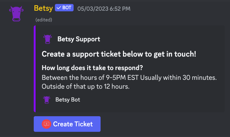 support tickets